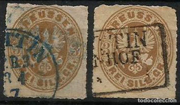 Briefmarken: ALEMANIA - BRAUNSCHWEIG - 1865 - ESCUDOS - VALOR 3 - USADOS - ALTO VALOR