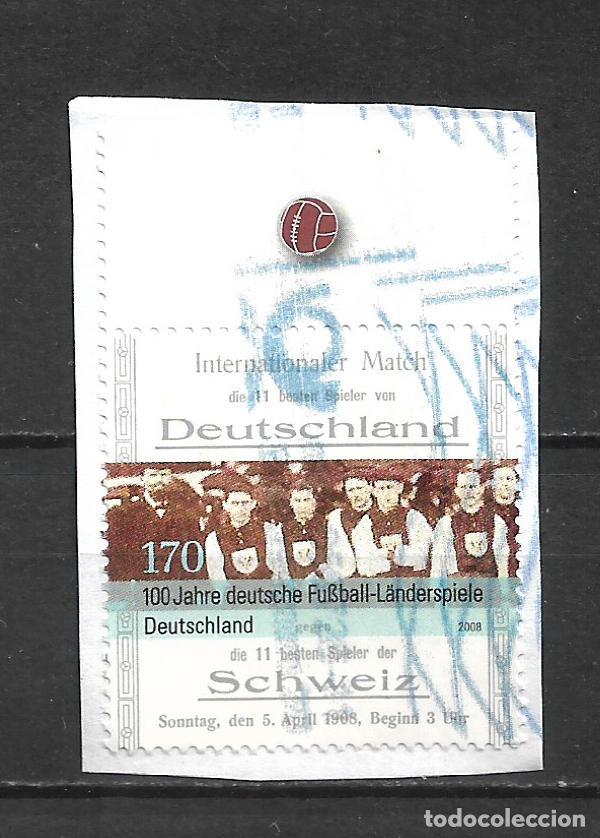 Sellos: alemania 2008 michel 2659 usado futbol- 7/2