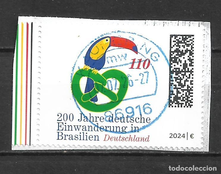 Sellos: alemania 2024 michel 3831 usado 200 a&ntilde;os de la inmigracion a brasil - 7/2