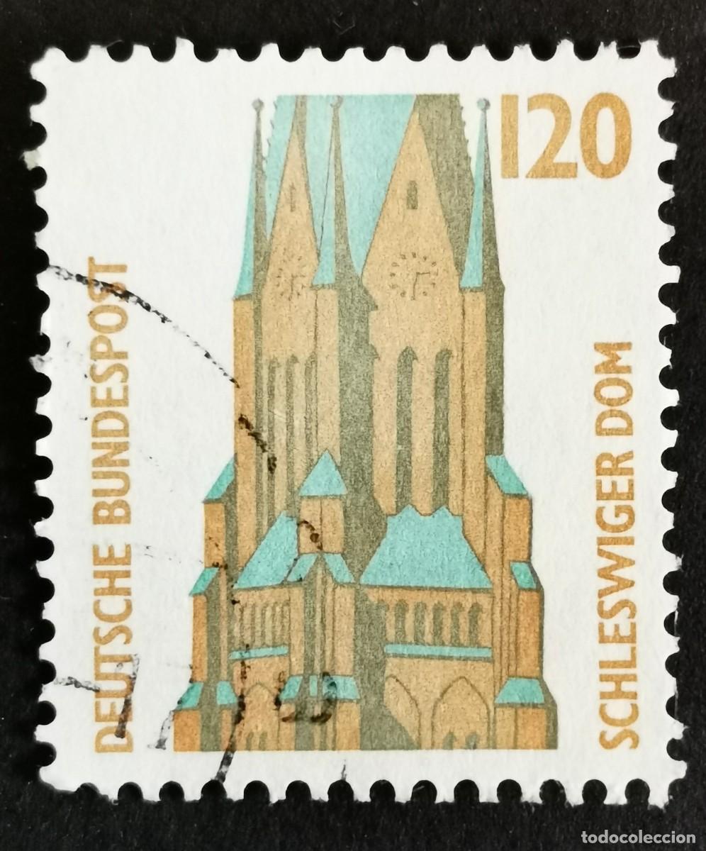 Sellos: Sello Alemania R. Federal 1988, Catedral de San Pedro, Schleswig, 120 Pf. Michel: DE 1375