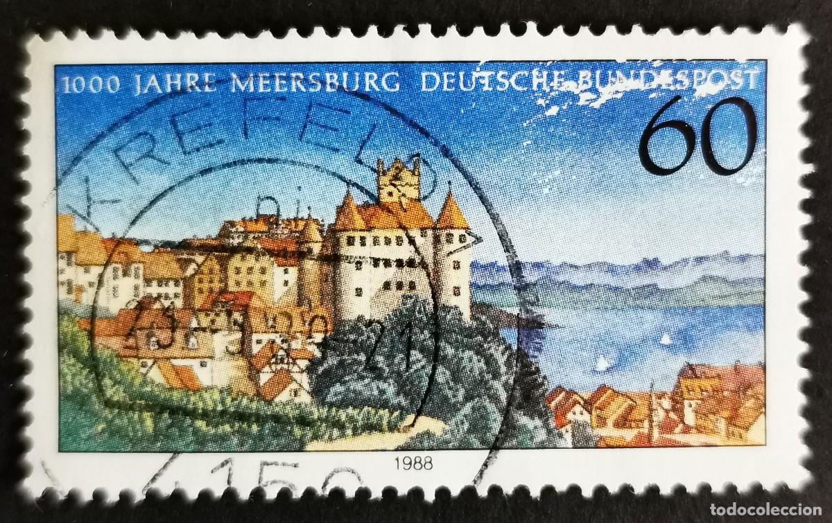 Sellos: Sello Alemania R. Federal 1988, Meersburg, 60 Pf. Michel: DE 1376