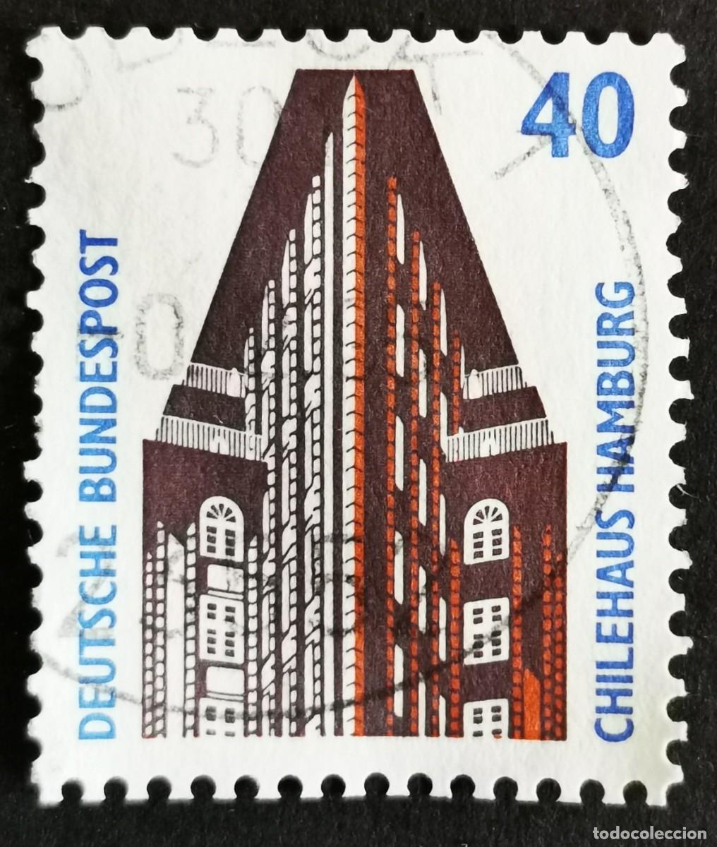 Sellos: Sello Alemania R. Federal 1988, Casa de Chile, Hamburgo, 40 Pf. Michel: DE 1379u