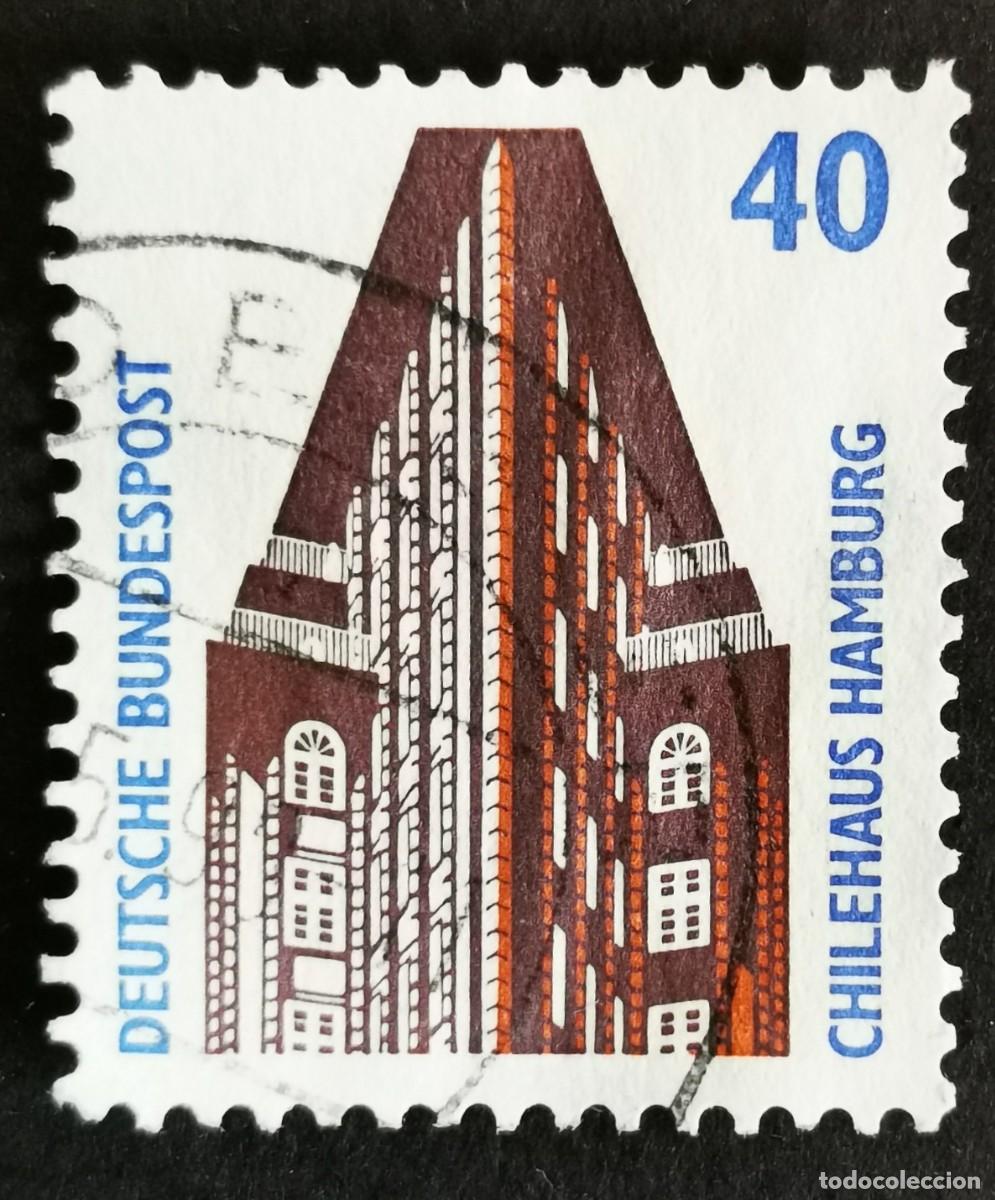 Sellos: Sello Alemania R. Federal 1988, Casa de Chile, Hamburgo, 40 Pf. Michel: DE 1379u
