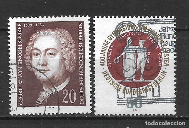 Sellos: alemania berlin 1974 lote 2 series completas usado - 7/4