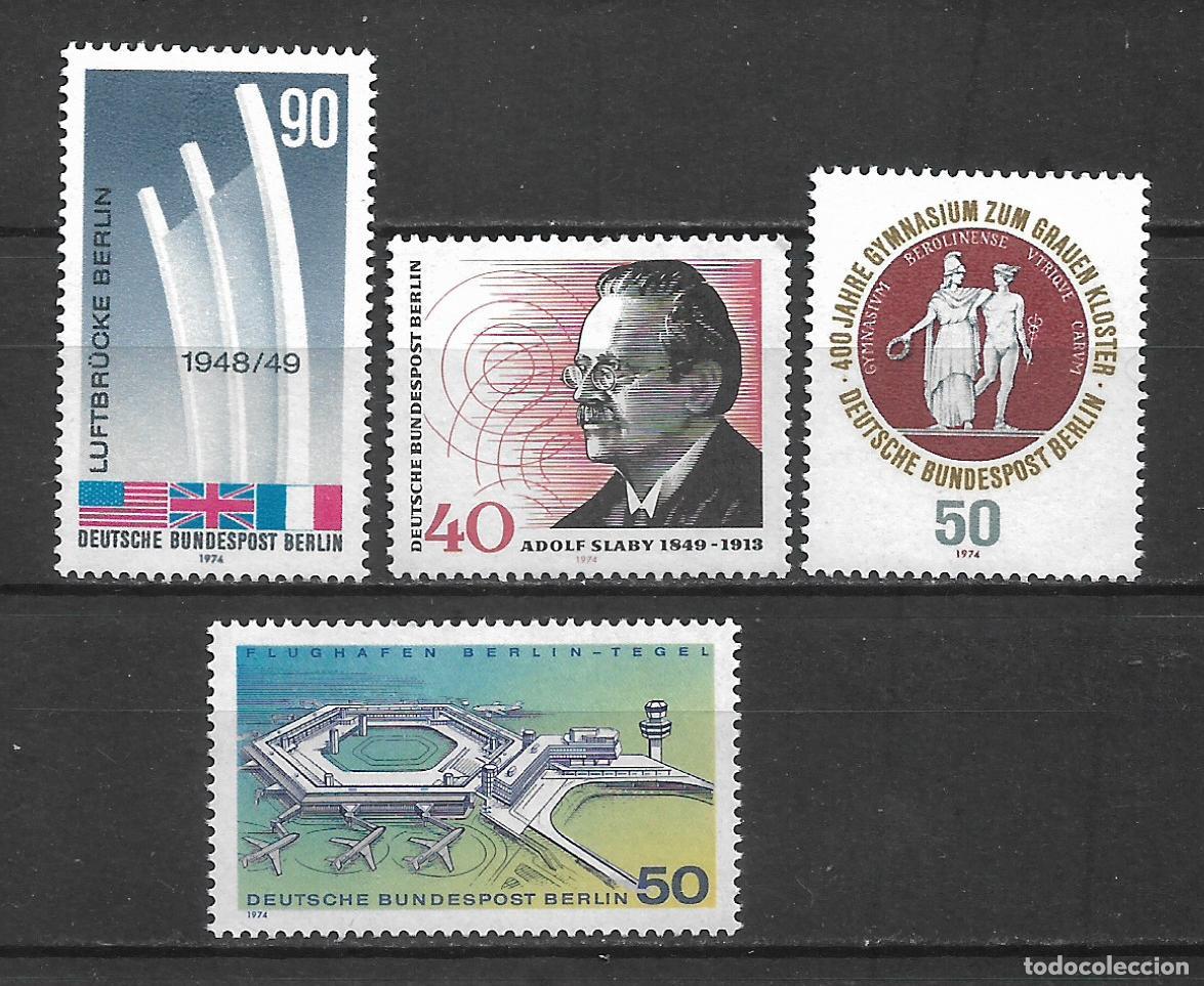 Sellos: alemania berlin 1974 lote 4 series completas ** mnh - 2/4