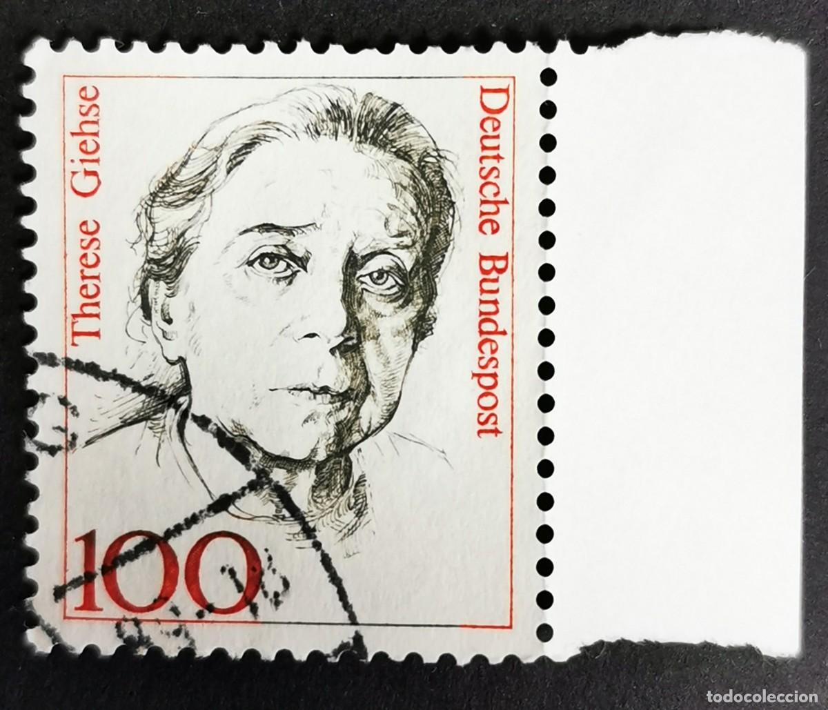 Sellos: Sello Alemania R. Federal 1988, Mujeres alemana: Teresa Giehse (1898-1975), 100 Pf. Michel: DE 1390