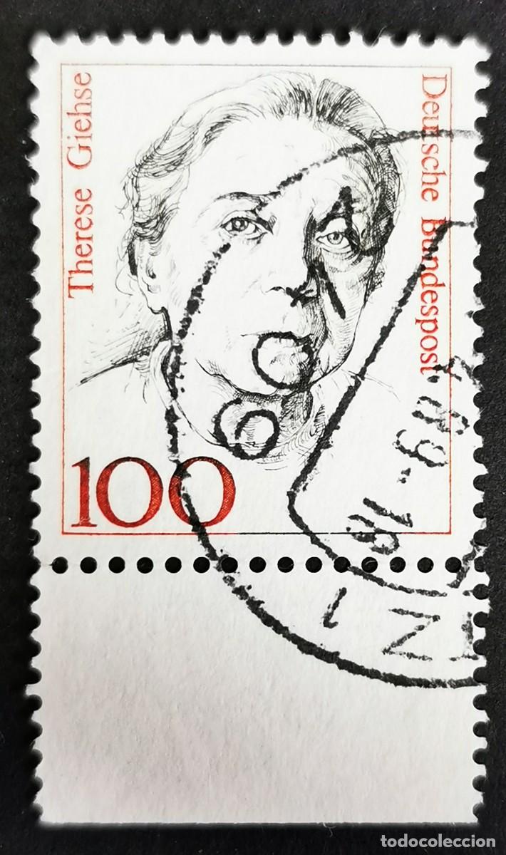 Sellos: Sello Alemania R. Federal 1988, Mujeres alemana: Teresa Giehse (1898-1975), 100 Pf. Michel: DE 1390