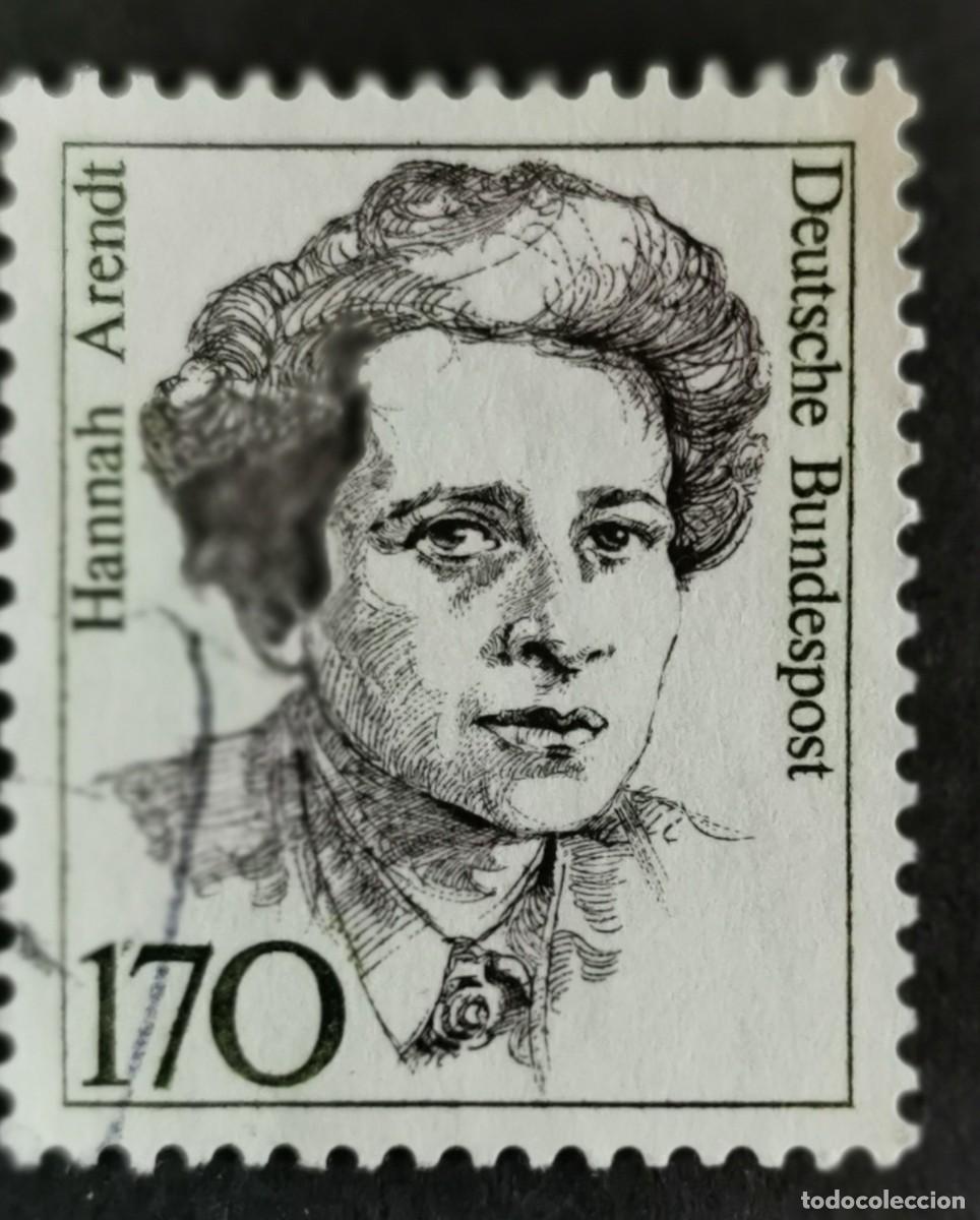 Sellos: Sello Alemania R. Federal 1988, Mujeres alemana: Hannah Arendt (1906-1975), 170 Pf. Michel: DE 1391