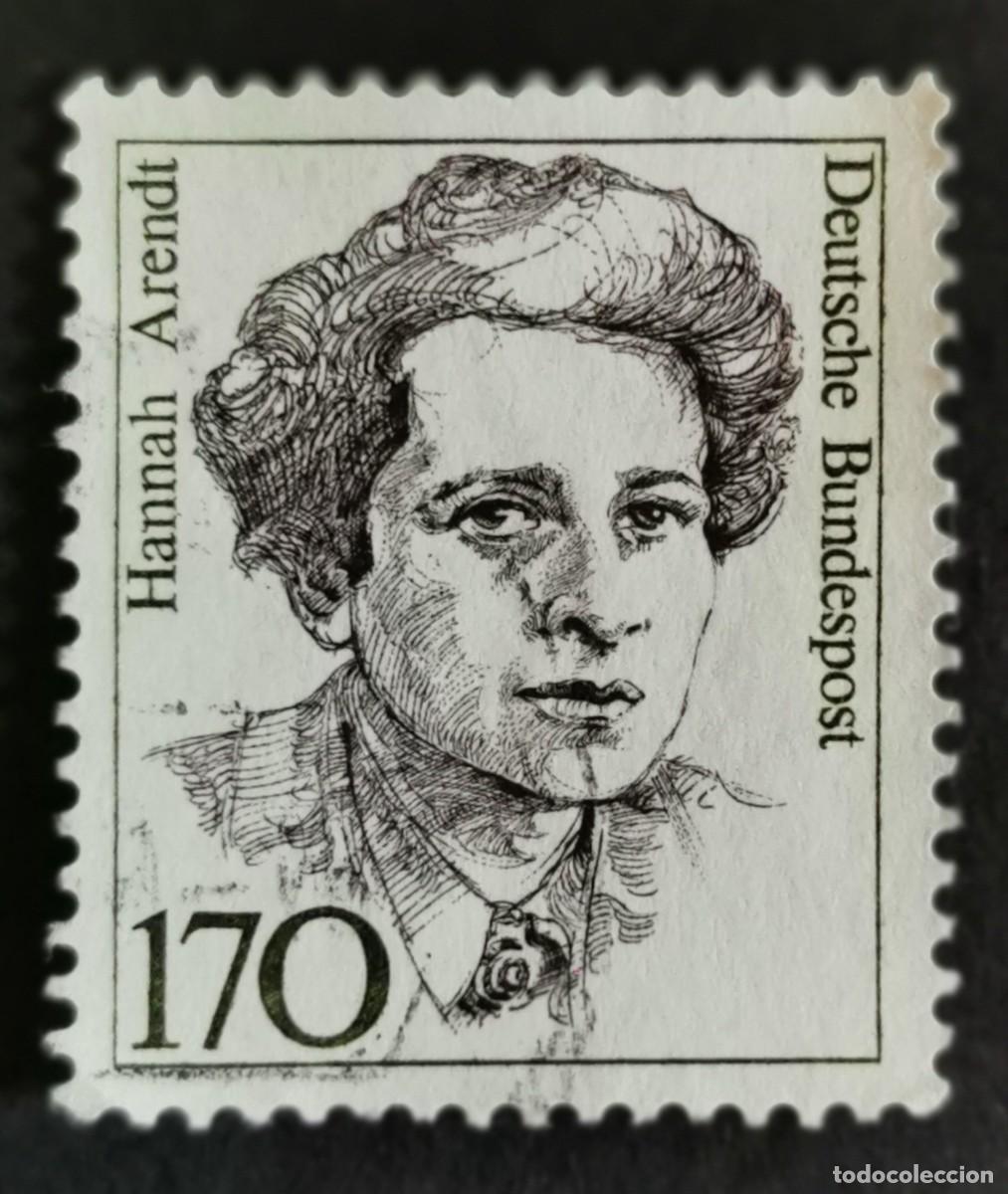Sellos: Sello Alemania R. Federal 1988, Mujeres alemana: Hannah Arendt (1906-1975), 170 Pf. Michel: DE 1391