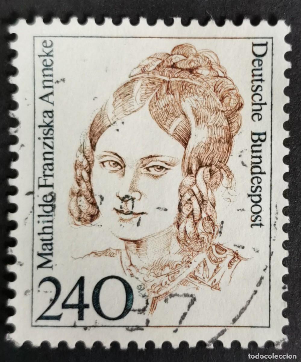 Sellos: Sello Alemania R. Federal 1988, Mujeres alemana: Mathilde Franziska Anneke , 240 Pf. Michel: DE 1392