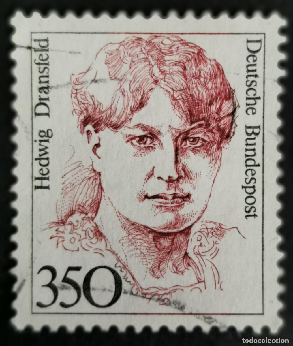 Sellos: Sello Alemania R. Federal 1988, Mujeres alemana: Hedwig Dransfeld , 350 Pf. Michel: DE 1393