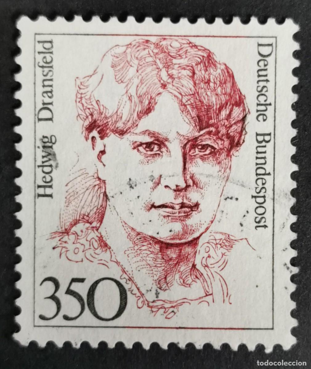 Sellos: Sello Alemania R. Federal 1988, Mujeres alemana: Hedwig Dransfeld , 350 Pf. Michel: DE 1393