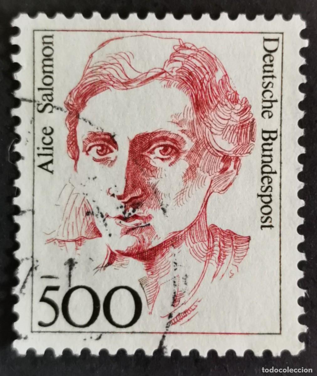 Sellos: Sello Alemania R. Federal 1989, Mujeres alemana: Alice Salomon 1872-1948 , 500 Pf. Michel: DE 1397