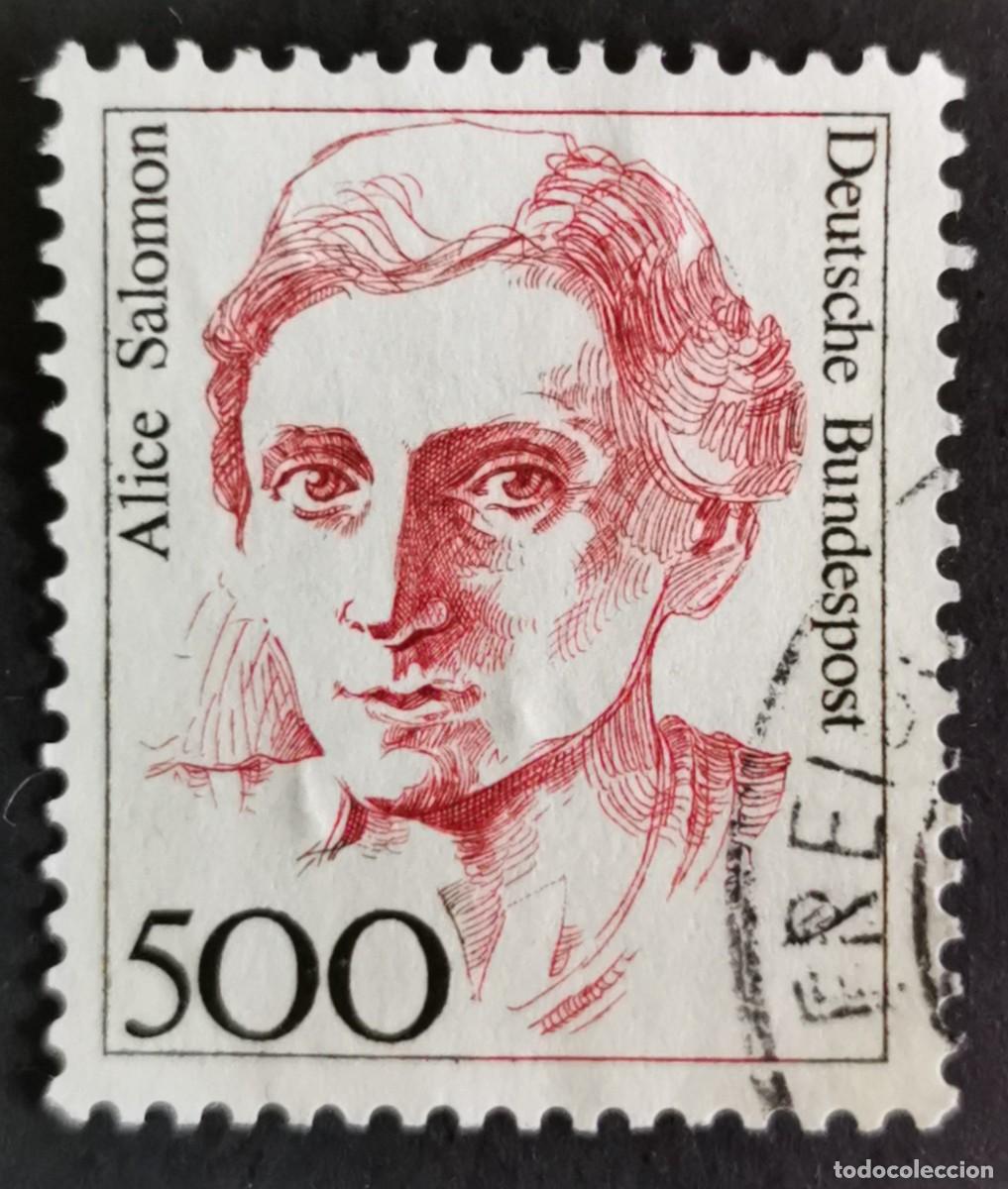 Sellos: Sello Alemania R. Federal 1989, Mujeres alemana: Alice Salomon 1872-1948 , 500 Pf. Michel: DE 1397