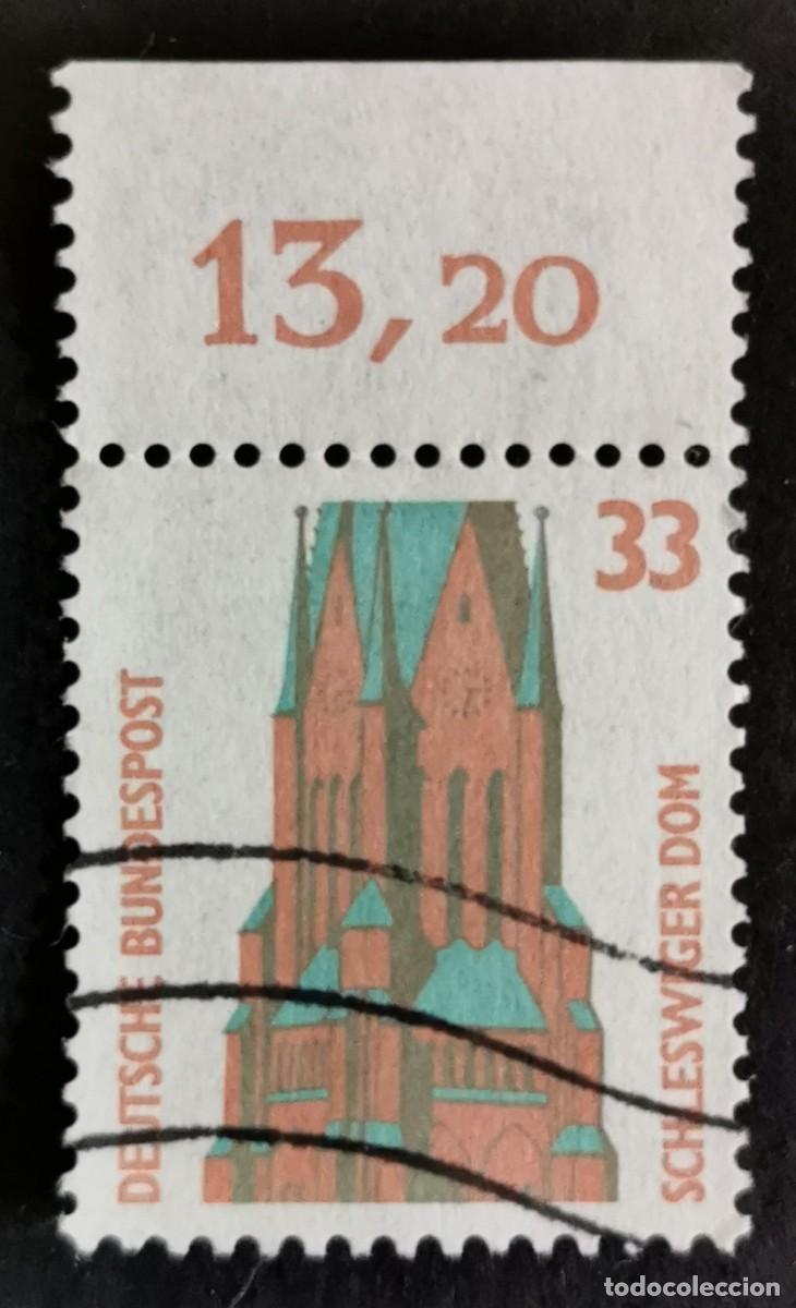 Sellos: Sello Alemania R. Federal 1989, Catedral de San Pedro, Schleswig , 33 Pf. Michel: DE 1399Au