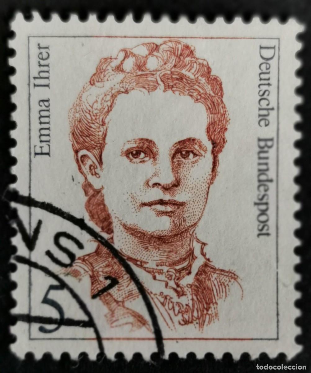 Sellos: Sello Alemania R. Federal 1989, Mujeres alemana: Emma Ihrer (1857-1911) , 5 Pf. Michel: DE 1405