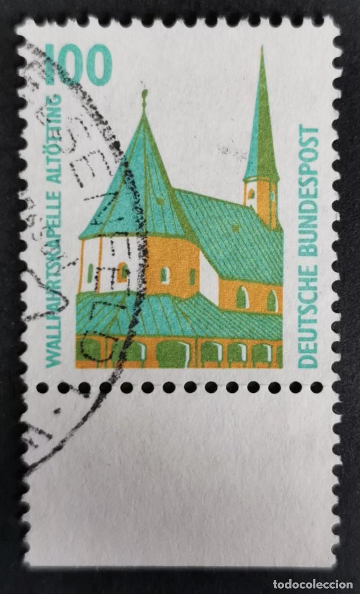 Sellos: Sello Alemania R. Federal 1989, Capilla de peregrinaci&oacute;n, Alt&ouml;tting , 100 Pf. Michel: DE 1406Au