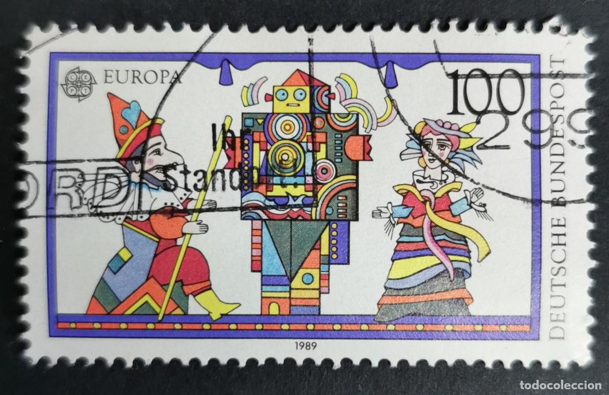 Sellos: Sello Alemania R. Federal 1989, Europa (C.E.P.T.) Juguetes infantiles , 100 Pf. Michel: DE 1418