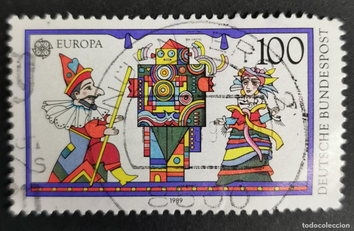 Sellos: Sello Alemania R. Federal 1989, Europa (C.E.P.T.) Juguetes infantiles , 100 Pf. Michel: DE 1418