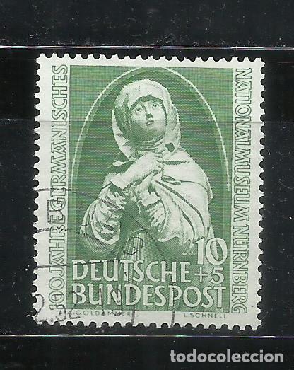 Sellos: 0375-SELLO ALEMANIA FEDERAL 1952 USADO N&ordm; 37 10,00&euro;