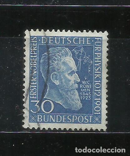 Sellos: 0376-SELLO ALEMANIA FEDERAL 1951 USADO N&ordm; 33 28,00&euro;