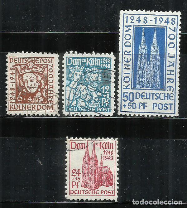 Sellos: 0373-SERIE COMPLETA 1948 N 37/40 ALEMANIA BIZONA OCUPACION ANGLO AMERICANA 15,00&euro; YVERT