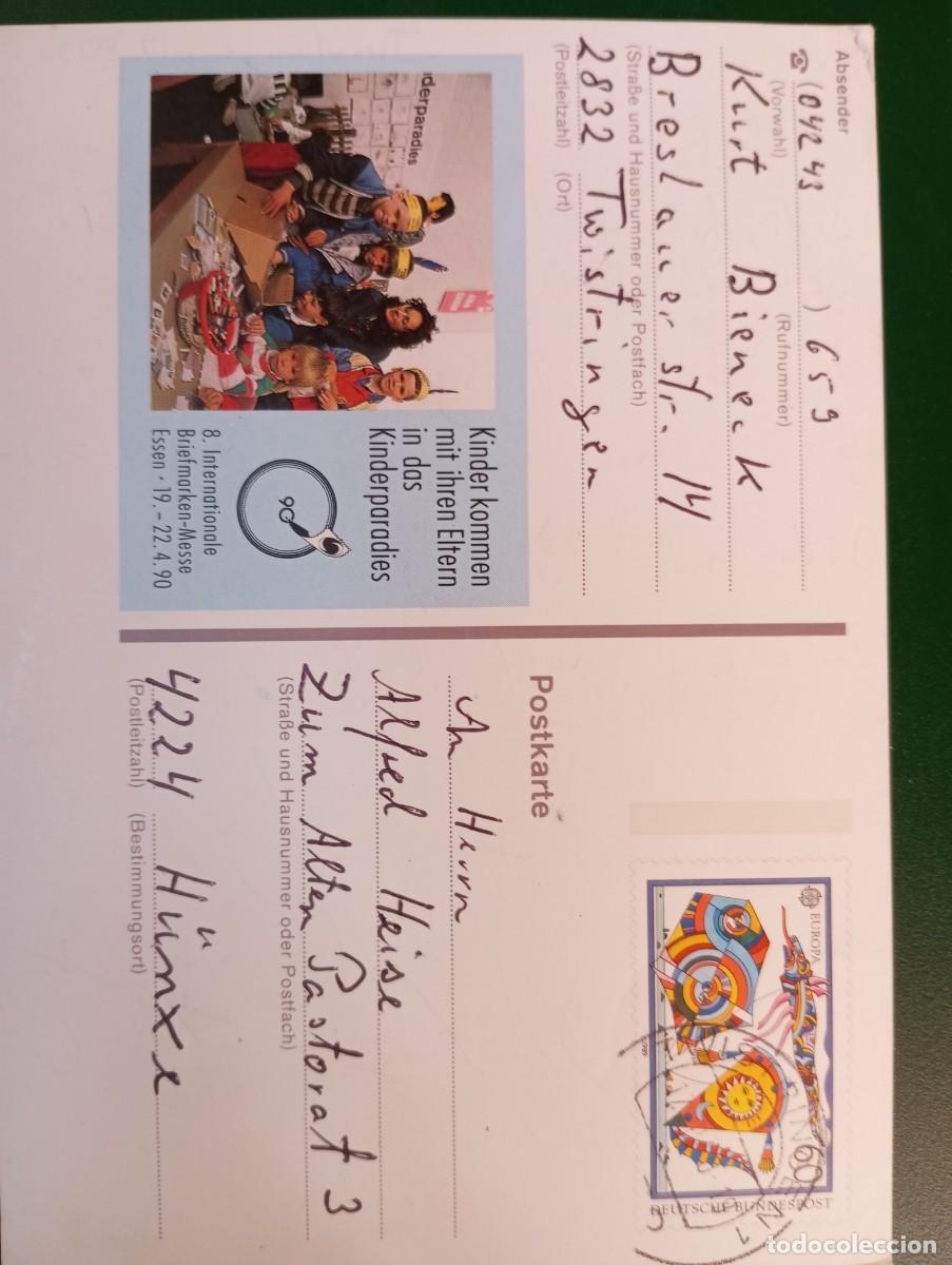 Sellos: ALEMANIA FEDERAL, 1989, FERIA DEL SELLO , HESSEN, ENTERO POSTAL ILUSTRADO P So 20