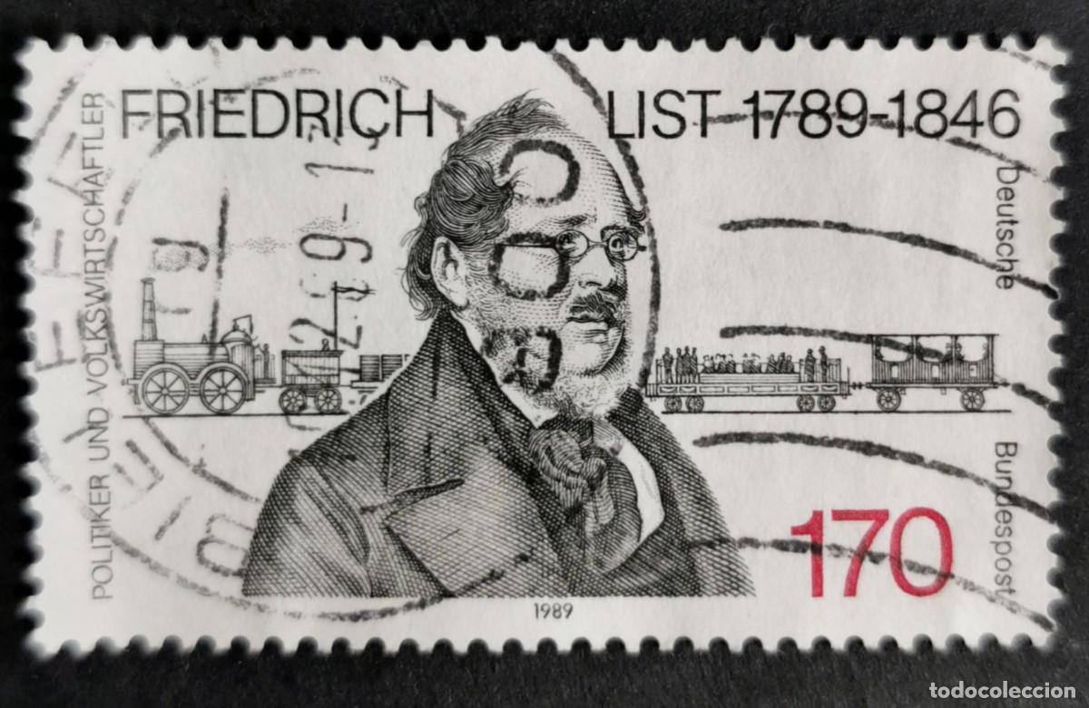 Sellos: Sello Alemania R. Federal 1989, Bicentenario del nacimiento de Friedrich , 170 Pf. Michel: DE 1429
