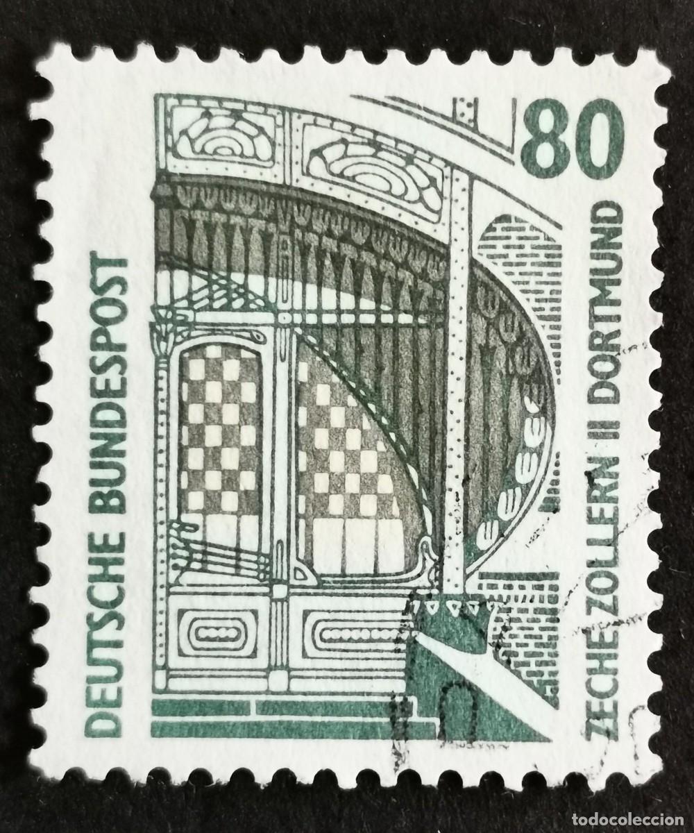 Sellos: Sello Alemania R. Federal 1987, Museo Industrial Mina Zollern II Dortmund, 80 Pf. Michel: DE 1342Au