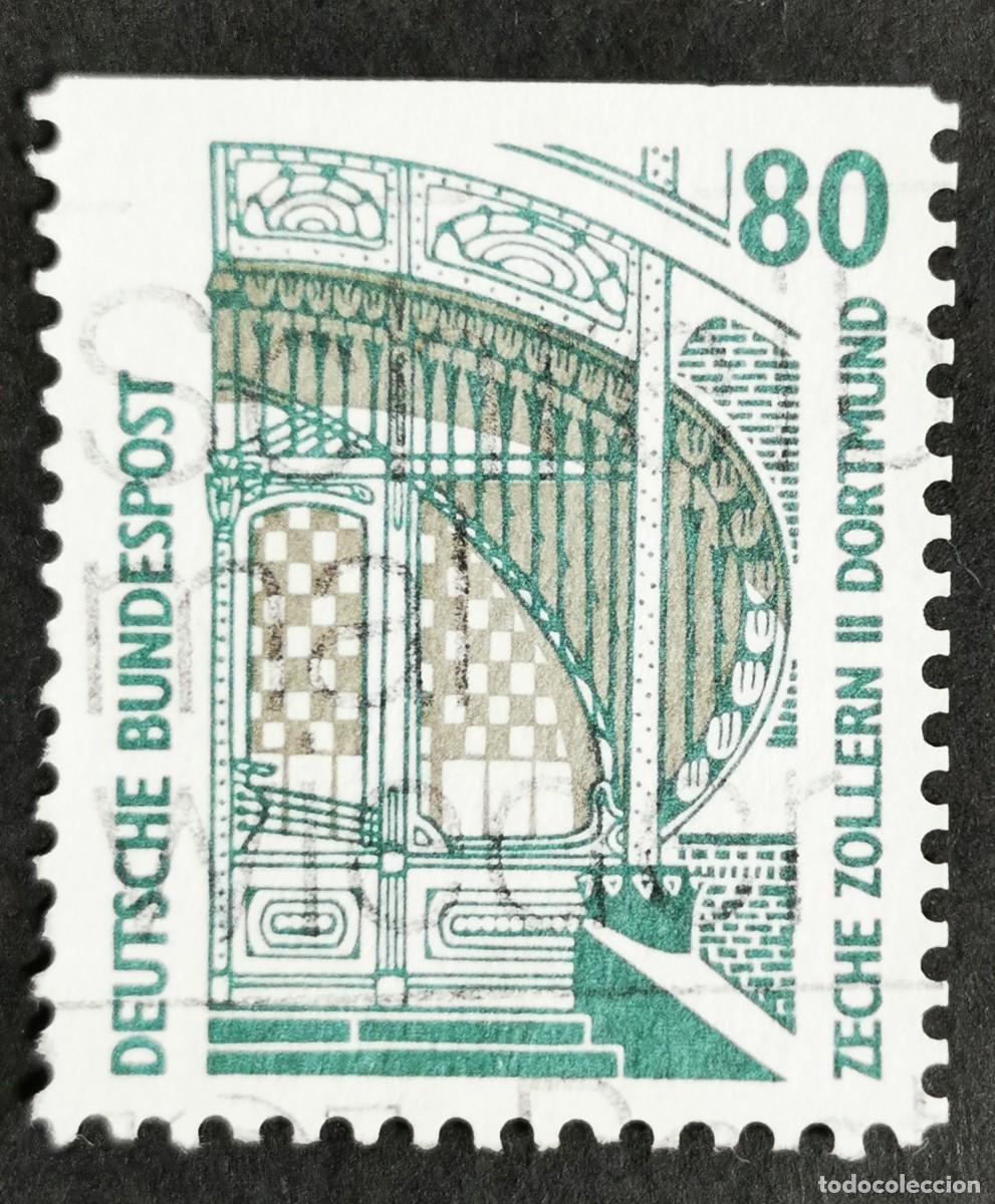 Sellos: Sello Alemania R. Federal 1989, Museo Industrial Mina Zollern II Dortmund, 80 Pf. Michel: DE 1342Cv
