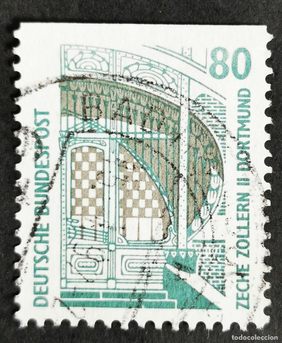 Sellos: Sello Alemania R. Federal 1989, Museo Industrial Mina Zollern II Dortmund, 80 Pf. Michel: DE 1342Cv