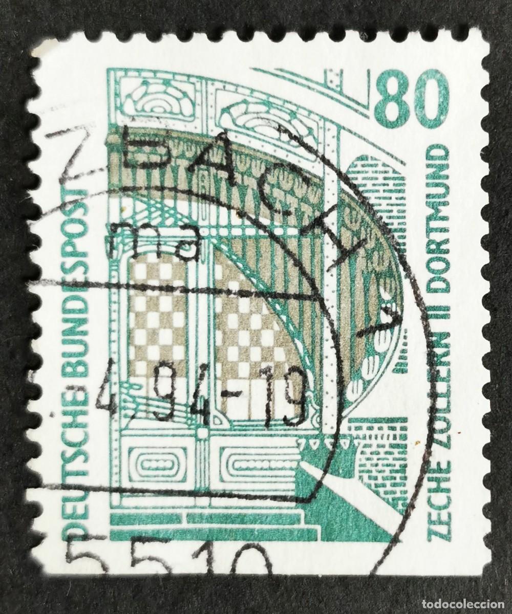 Sellos: Sello Alemania R. Federal 1989, Museo Industrial Mina Zollern II Dortmund, 80 Pf. Michel: DE 1342Dv