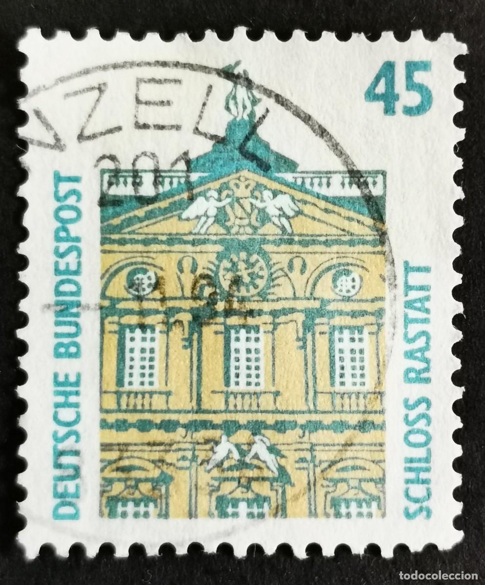 Sellos: Sello Alemania R. Federal 1989, Castillo de Rastatt, 45 Pf. Michel: DE 1468u