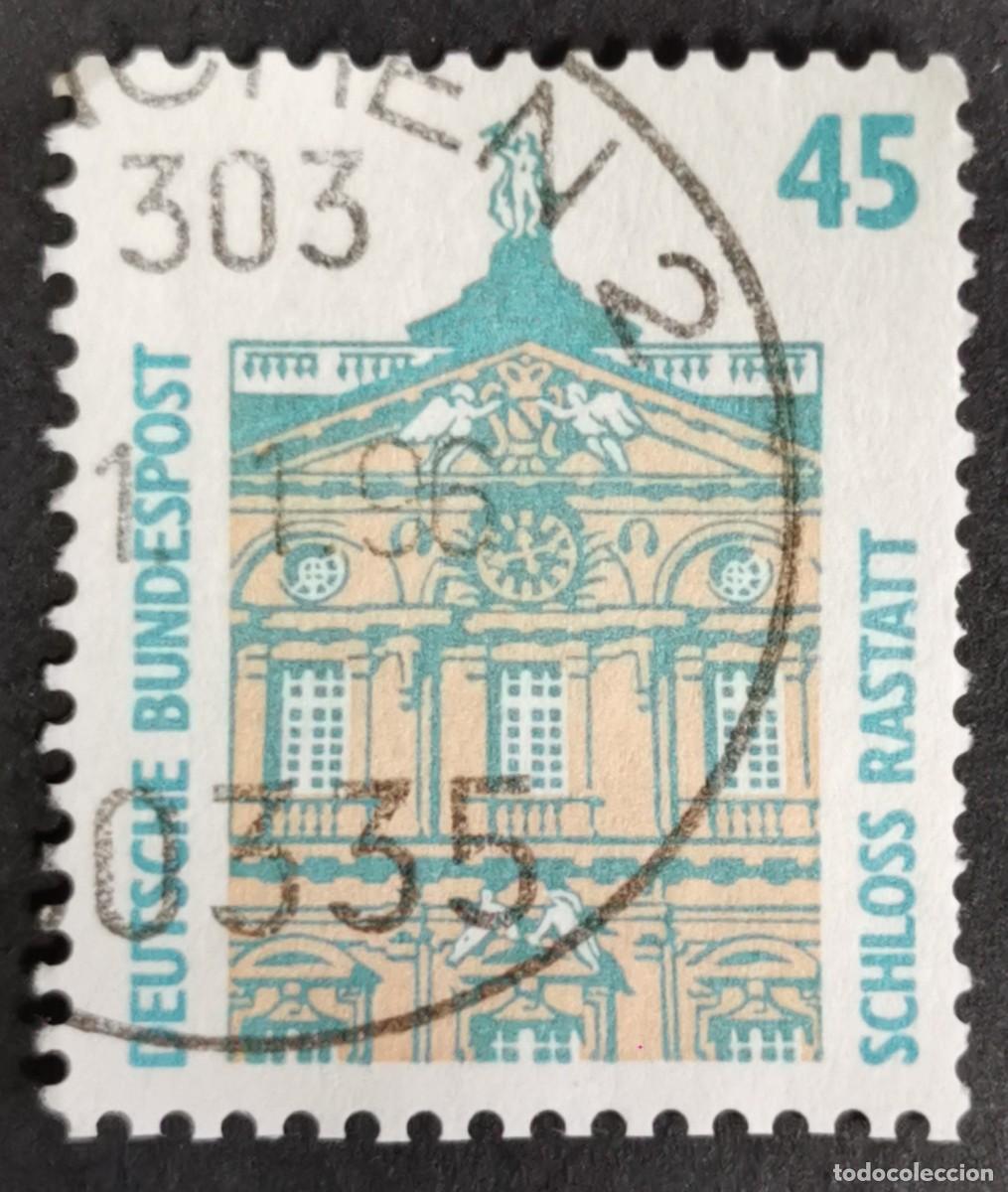 Sellos: Sello Alemania R. Federal 1989, Castillo de Rastatt, 45 Pf. Michel: DE 1468u
