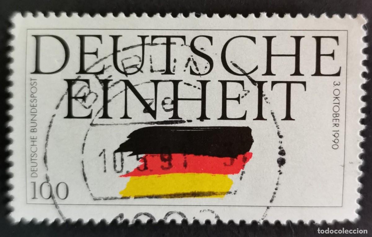 Sellos: Sello Alemania R. Federal 1990, &laquo;Unidad alemana&raquo; y los colores nacionales, 50 Pf. Michel: DE 1477