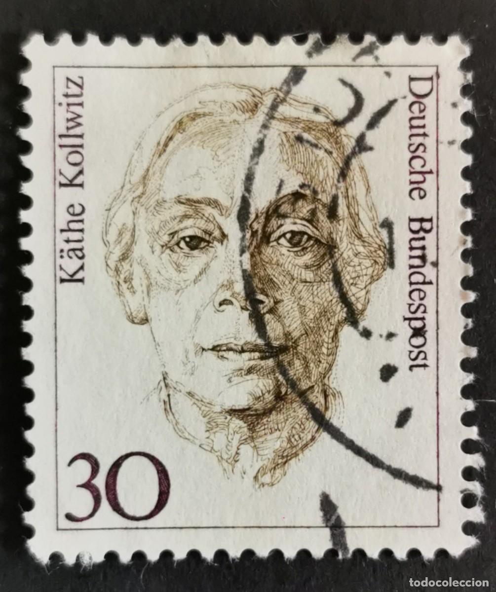 Sellos: Sello Alemania R. Federal 1991, Mujeres alemana: K&auml;the Kollwitz (1867-1945), 30 Pf. Michel: DE 1488