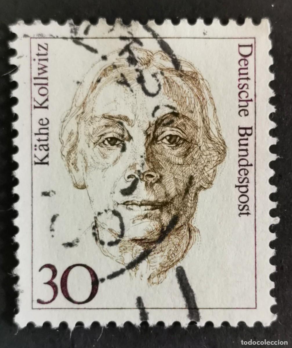Sellos: Sello Alemania R. Federal 1991, Mujeres alemana: K&auml;the Kollwitz (1867-1945), 30 Pf. Michel: DE 1488