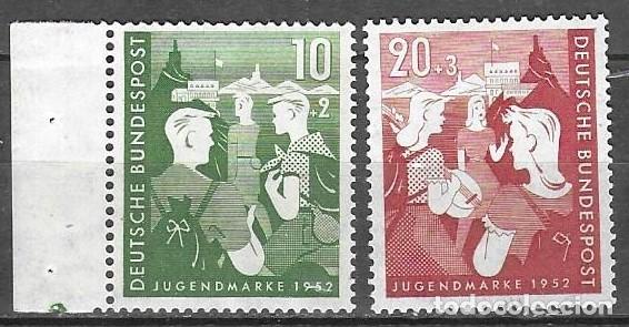 Sellos: SELLOS** DE ALEMANIA 1952 YT 39/ 40