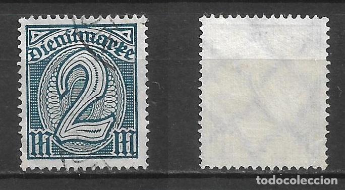 Sellos: ALEMANIA REICH DIENSTMARKEN 1922 MICHEL 70 USADO 2&euro;- 12/12