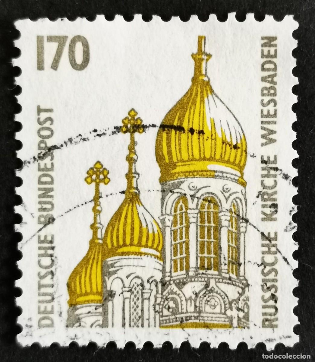 Sellos: Sello Alemania R. Federal 1991, Iglesia rusa de Wiesbaden, 170 Pf. Michel: DE 1535