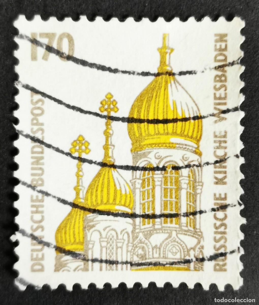 Sellos: Sello Alemania R. Federal 1991, Iglesia rusa de Wiesbaden, 170 Pf. Michel: DE 1535
