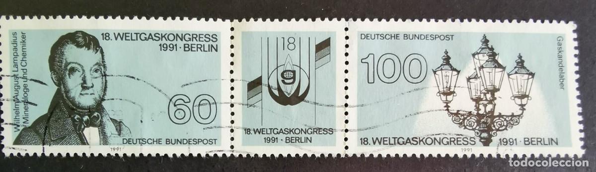 Sellos: Sello Alemania R. Federal 1991, August Lampadius, sello discogr&aacute;fico, 160 Pf. Michel: DE WZd10