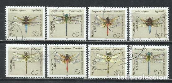 Sellos: 0377-SERIE COMPLETA INSECTOS LIB&Eacute;LULAS A&Ntilde;O 1991 N&ordm; 1373/80.VALOR 10,00&euro;