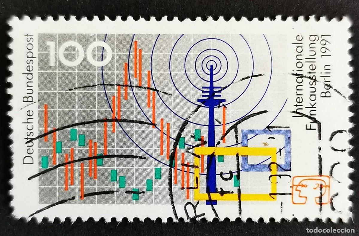 Sellos: Sello Alemania R. Federal 1991, Exposici&oacute;n Internacional de Radio, Berl&iacute;n, 100 Pf. Michel: DE 1553