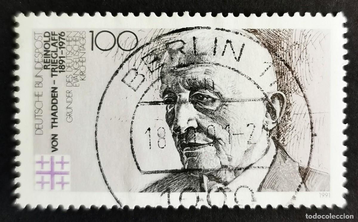 Sellos: Sello Alemania R. Federal 1991, Reinold von Thadden-Trieglaff (1891-1976), 100 Pf. Michel: DE 1556