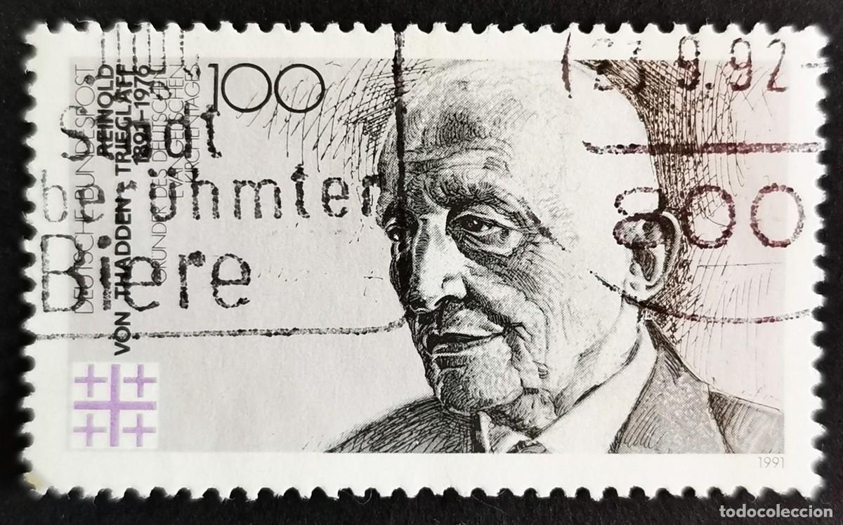 Sellos: Sello Alemania R. Federal 1991, Reinold von Thadden-Trieglaff (1891-1976), 100 Pf. Michel: DE 1556
