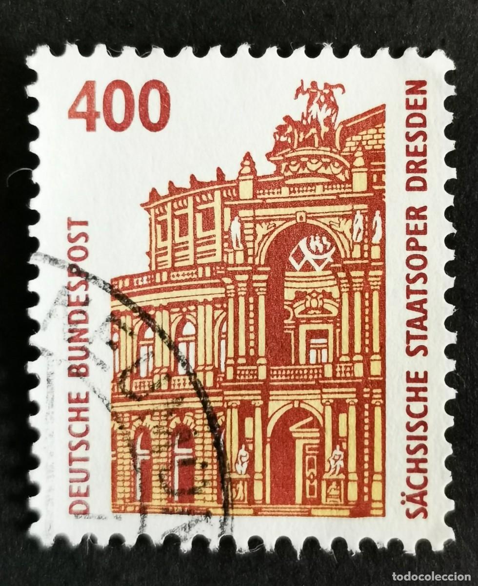 Francobolli: Sello Alemania R. Federal 1991, Teatro de la &Oacute;pera Semper, Dresde, 400 Pf. Michel: DE 1562u