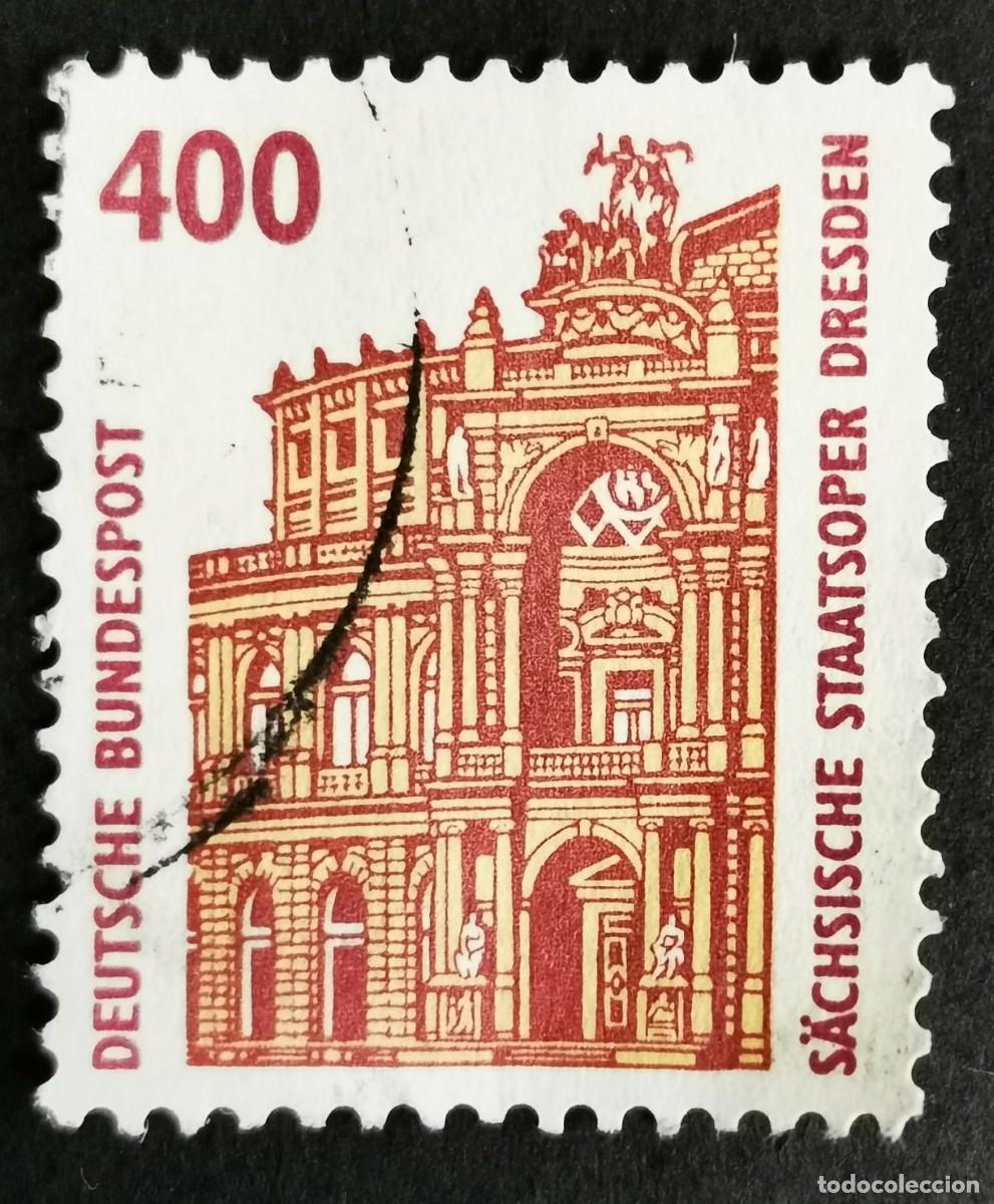 Sellos: Sello Alemania R. Federal 1991, Teatro de la &Oacute;pera Semper, Dresde, 400 Pf. Michel: DE 1562u