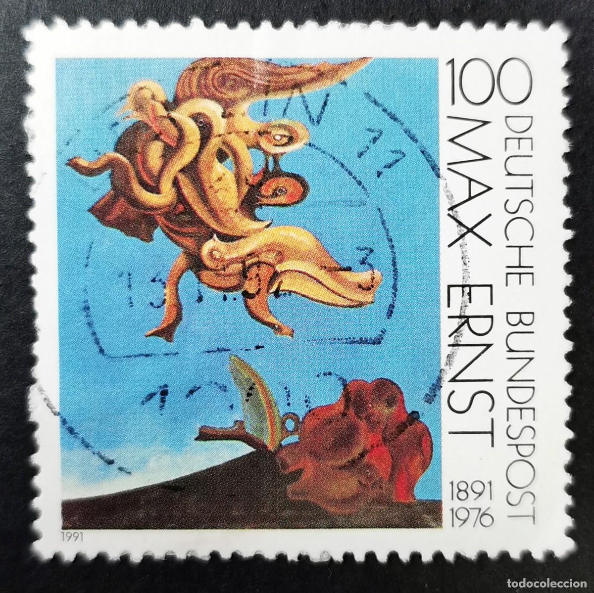 Selos: Sello Alemania R. Federal 1991, Pintura de Max Ernst, 100 Pf. Michel: DE 1569