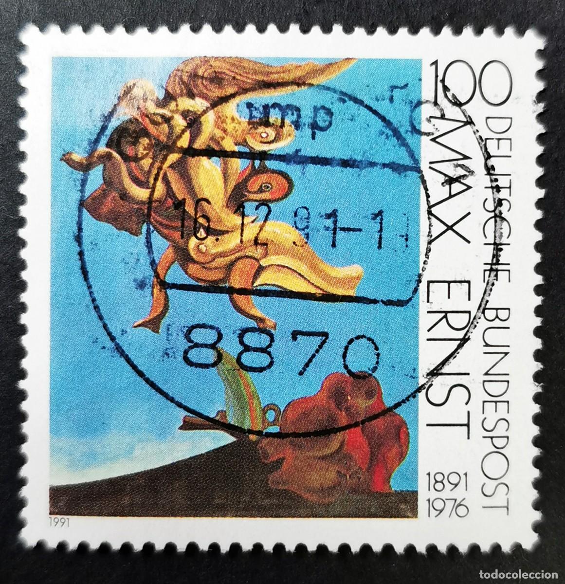Sellos: Sello Alemania R. Federal 1991, Pintura de Max Ernst, 100 Pf. Michel: DE 1569